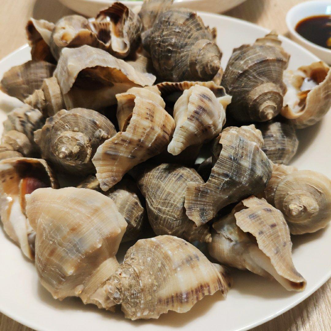 larry大厨做的水煮海螺