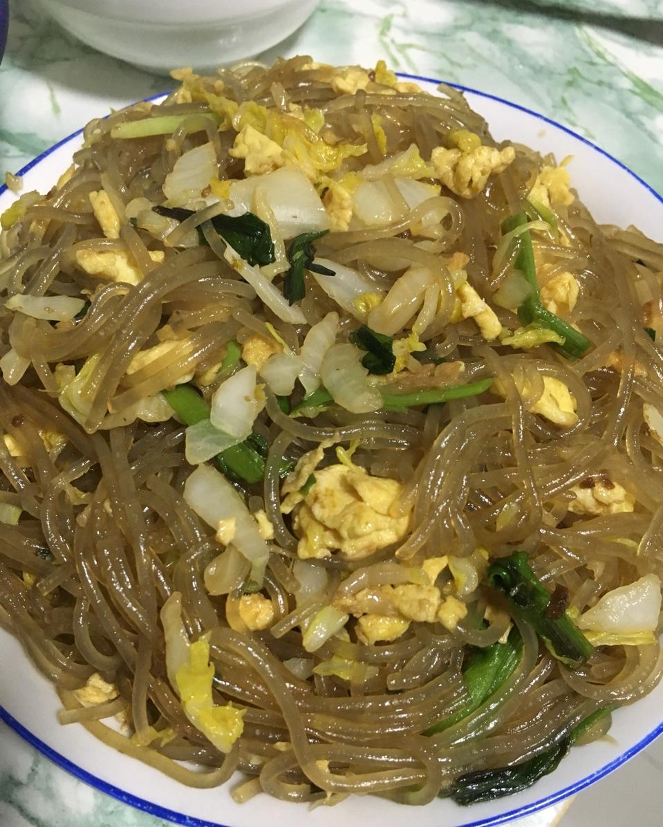 娃娃菜炒粉丝