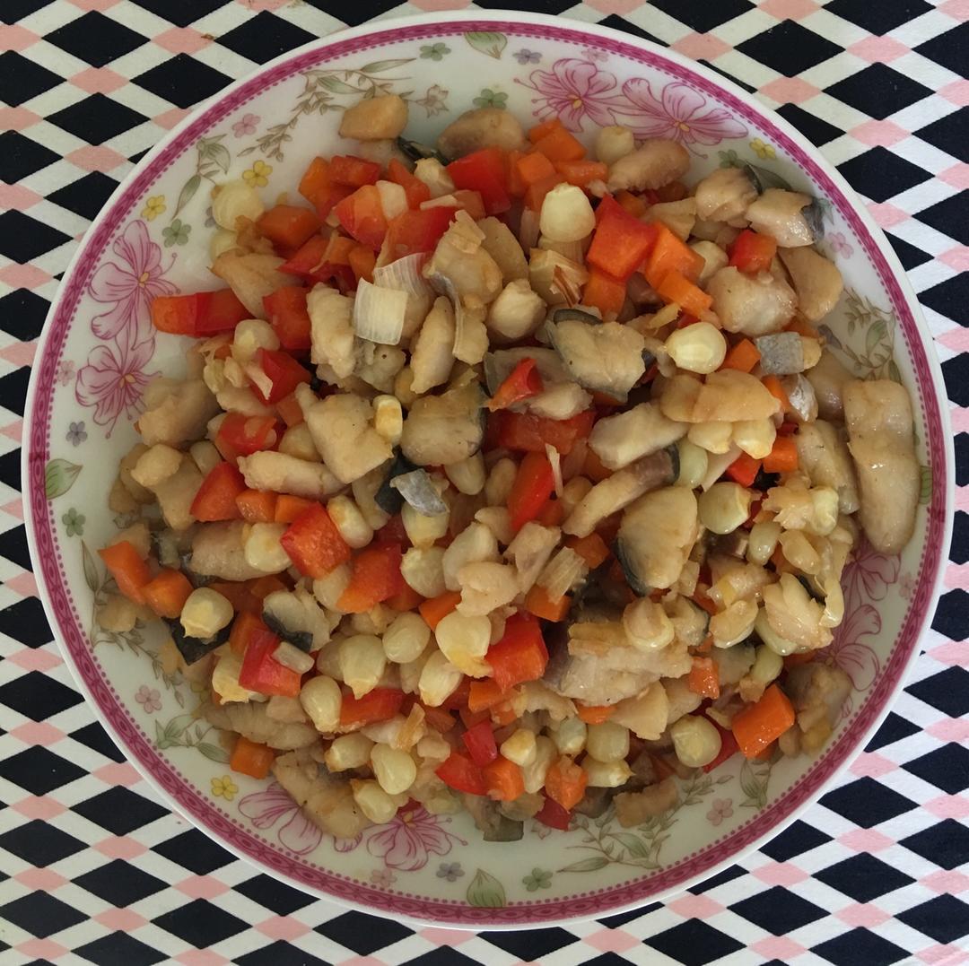 当龙利鱼（或巴沙鱼）遇到玉米【妞的食记】