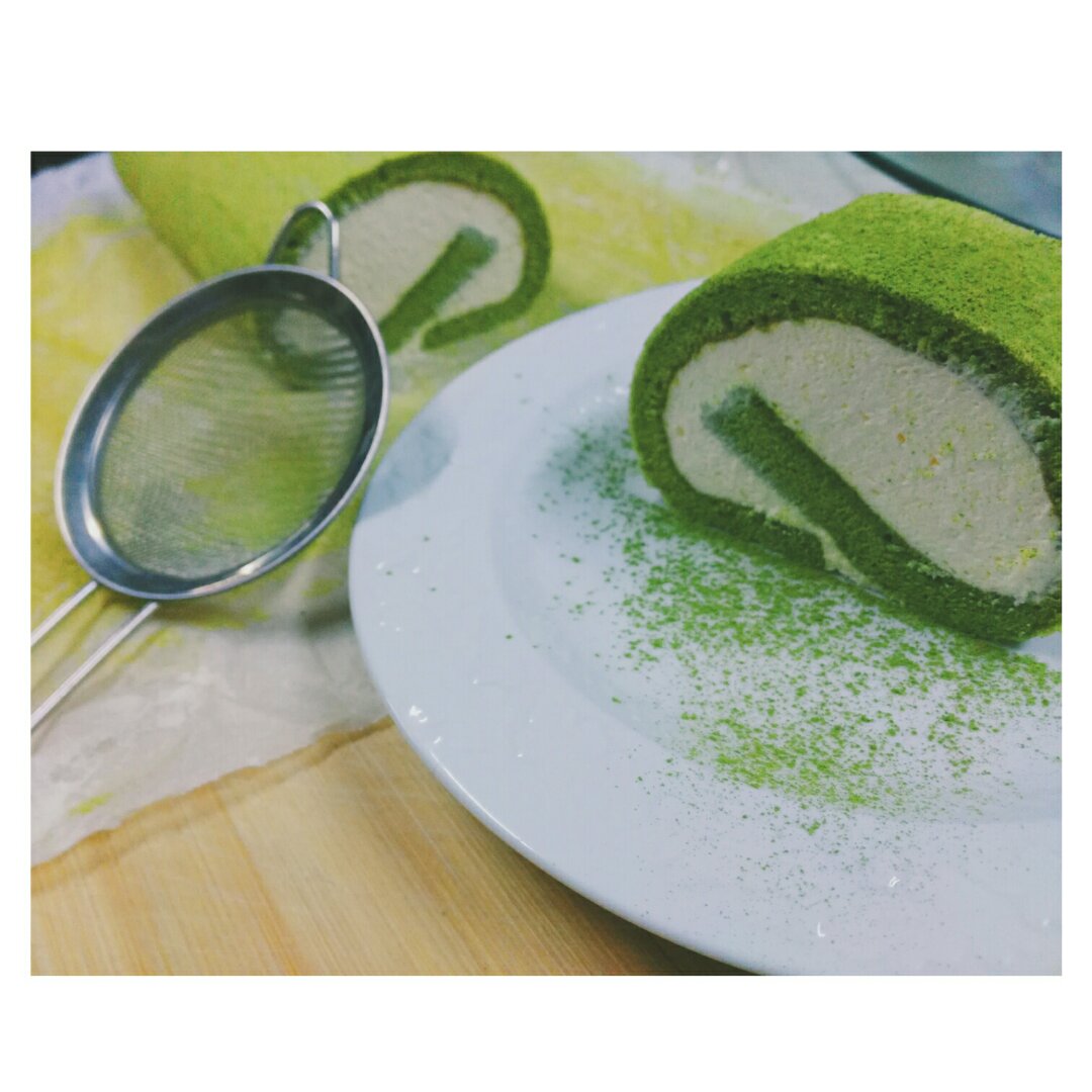 【曼达小馆】居酒屋系列：抹茶蜜豆卷与抹茶鸡尾酒