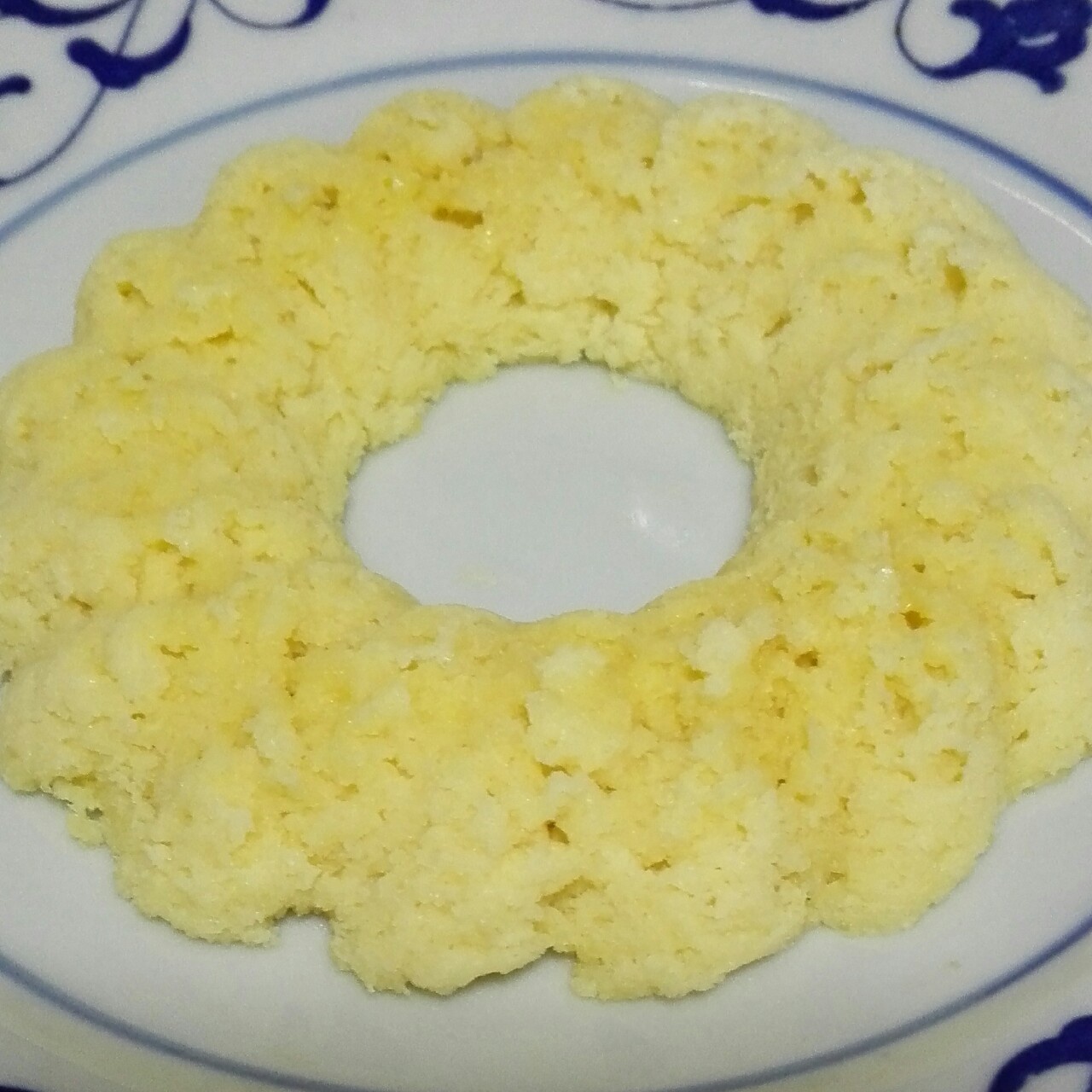 免烤微波炉无油无低粉豆渣蛋糕