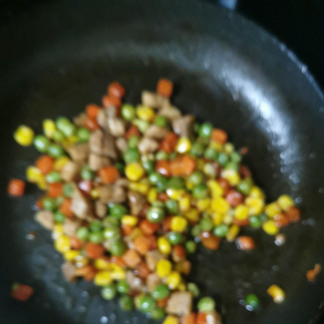 什锦玉米粒虾仁🍤🌽🥕