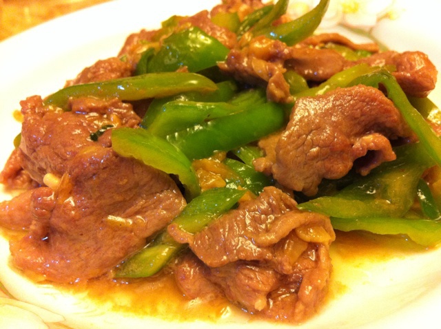 青椒炒肉丝