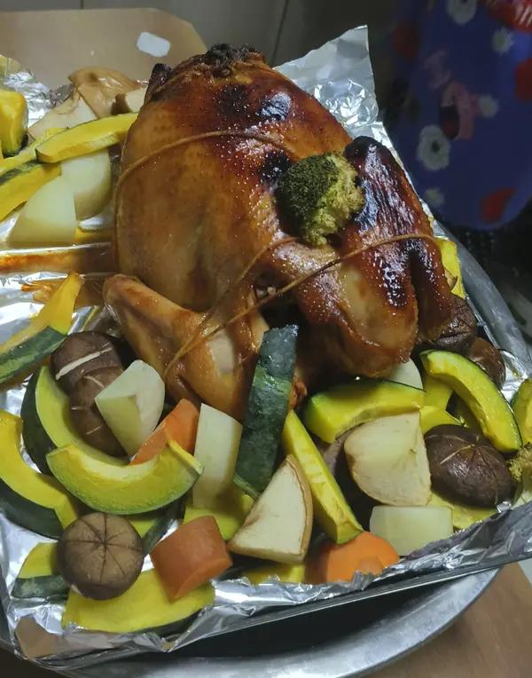 一口爆汁〰️苹果蜜汁烤鸡🍗春节聚餐必备‼️