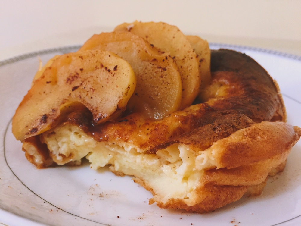 一只鸡蛋用量的荷兰宝贝松饼【肉桂苹果dutch baby】的做法 步骤8