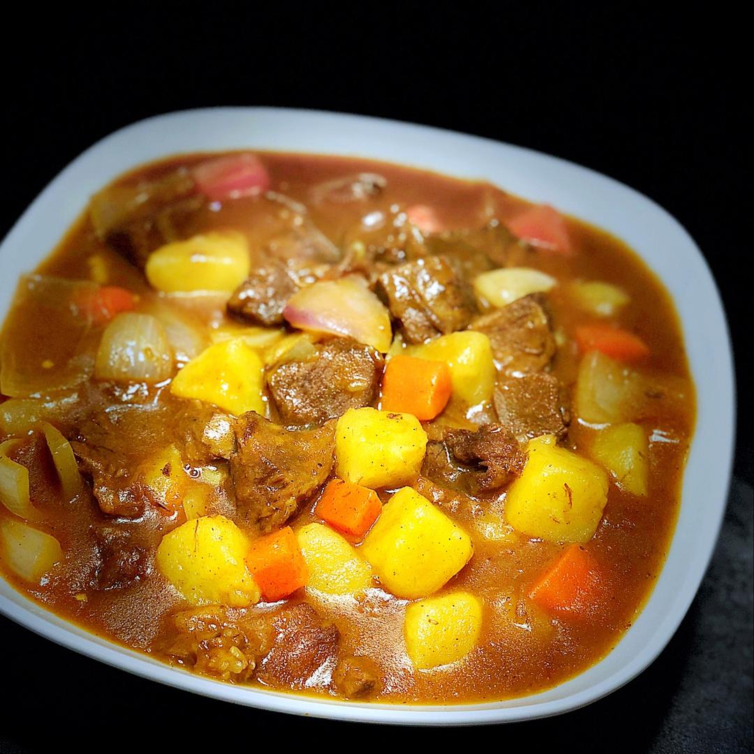 鹏妈在奔跑做的咖喱牛肉