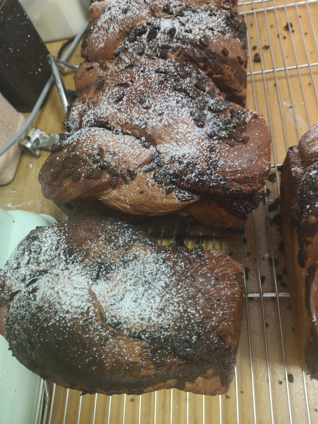 雪山巧克力吐司（巧克力奥利奥吐司面包）