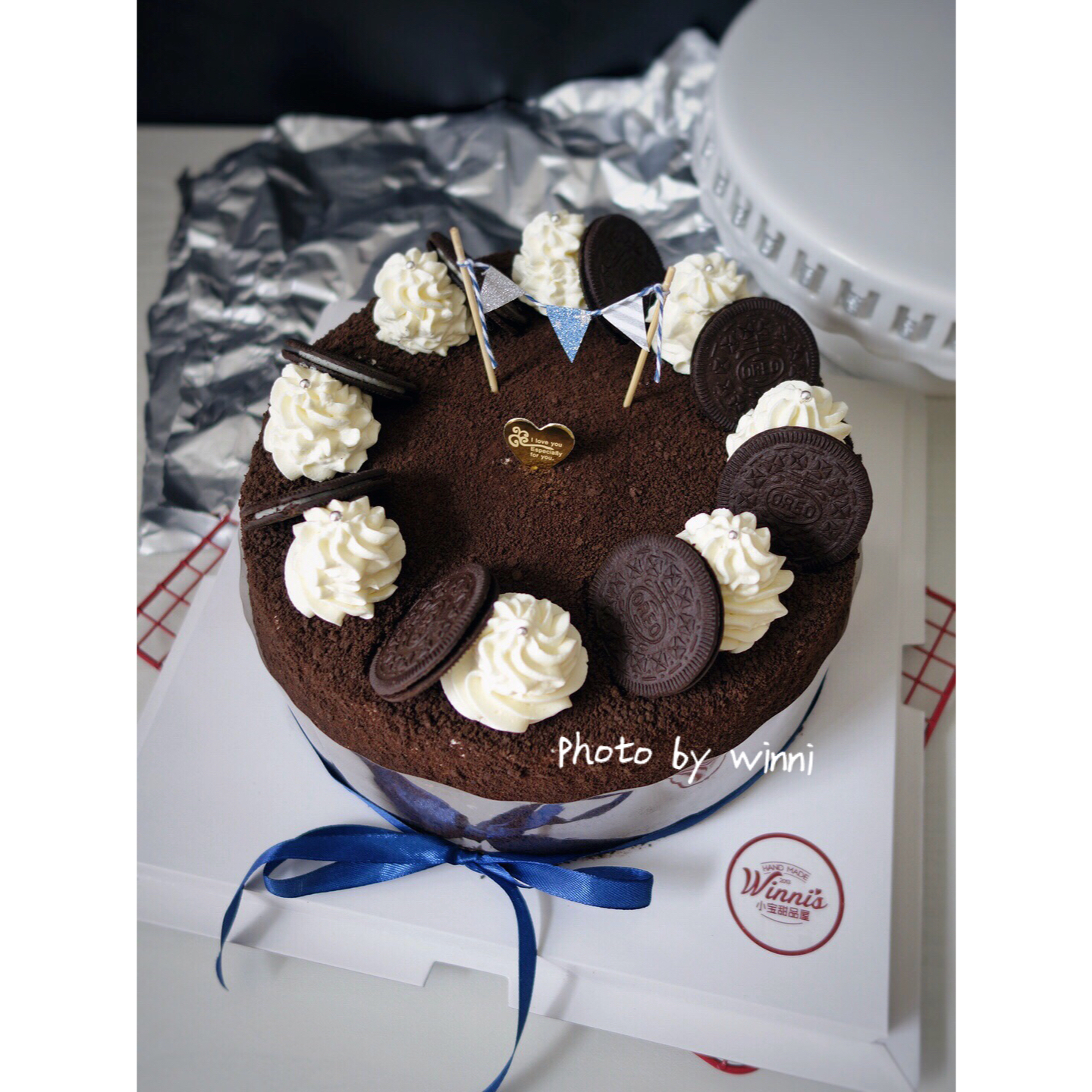 winni王小宝做的奥利奥饼干蛋糕