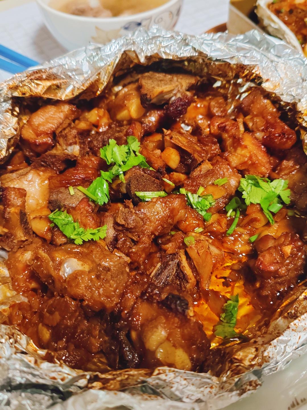 锡纸烤排骨