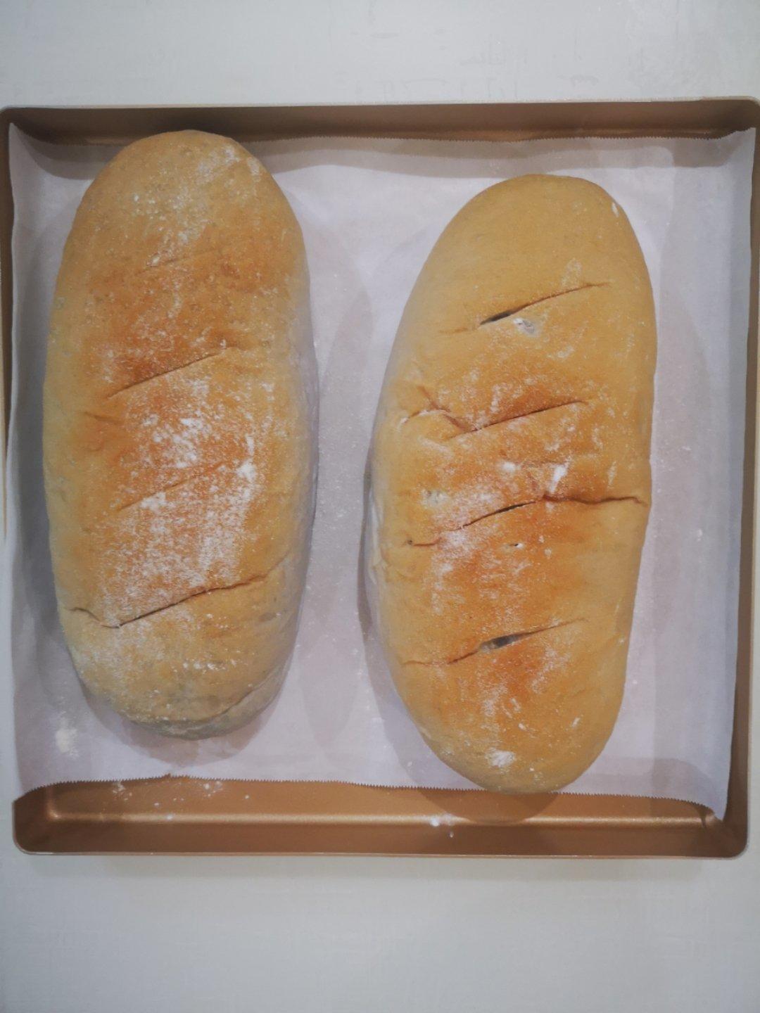 星空坚果麻薯欧包（蝶豆花版）