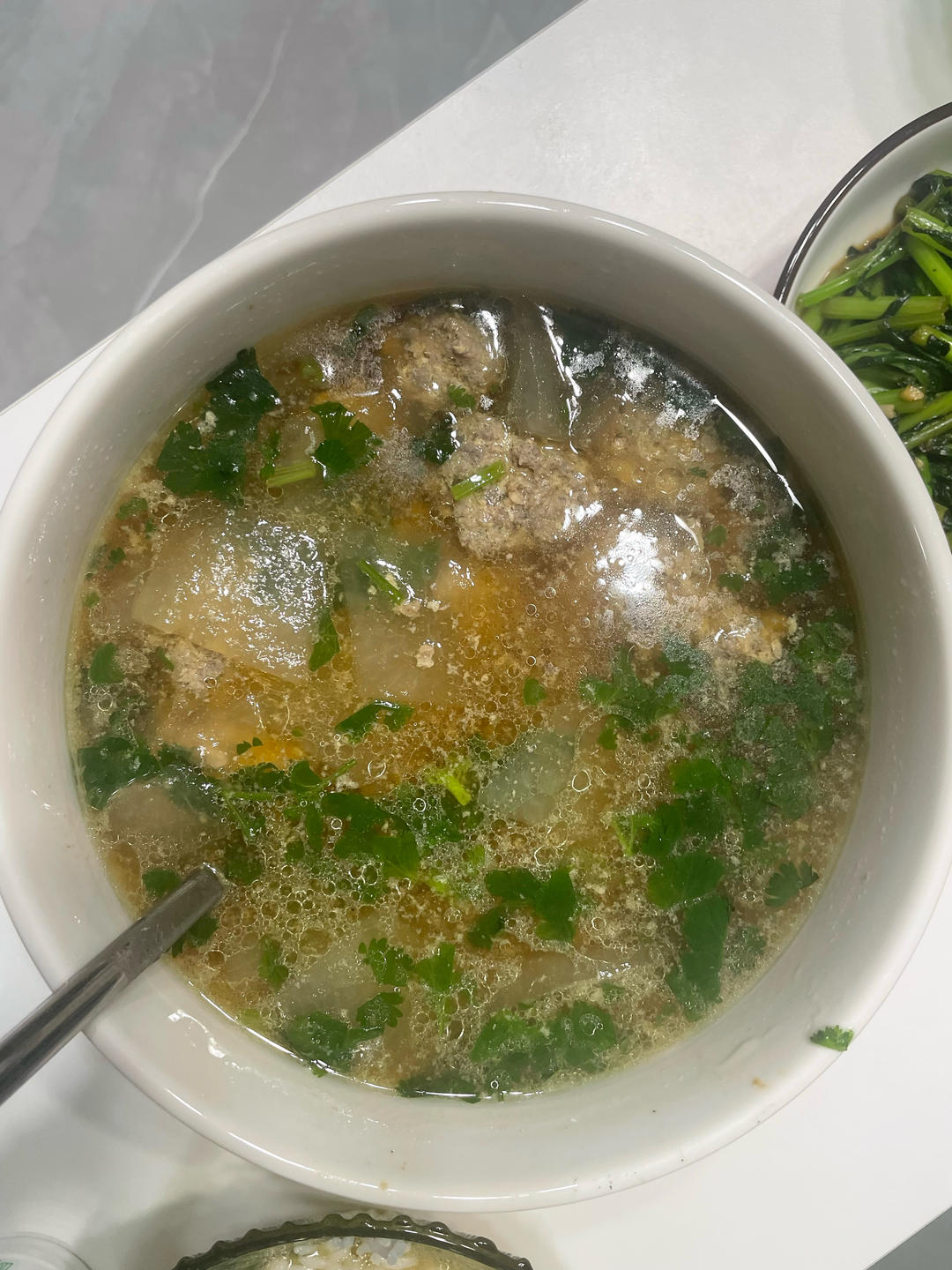 巨鲜美的冬瓜丸子汤