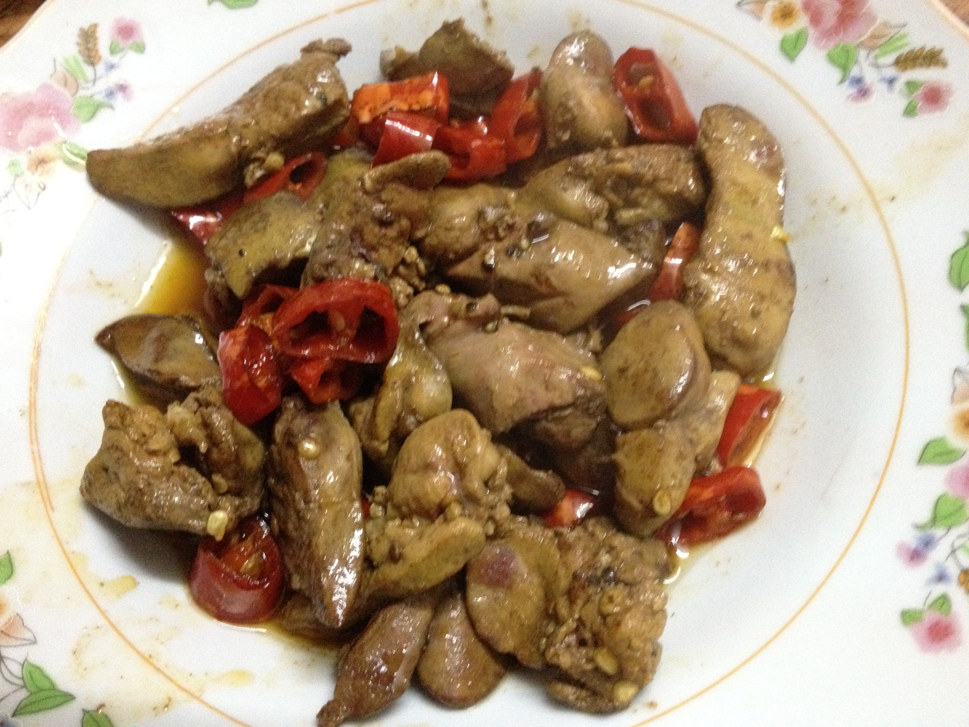 生炒鸡肝
