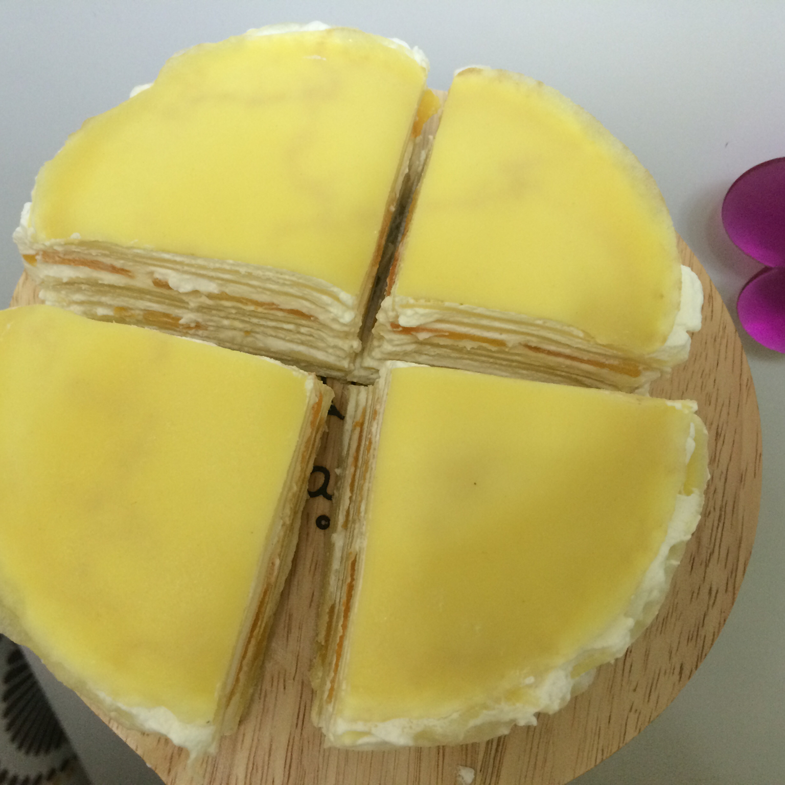 榴莲千层蛋糕#皮黑森林#