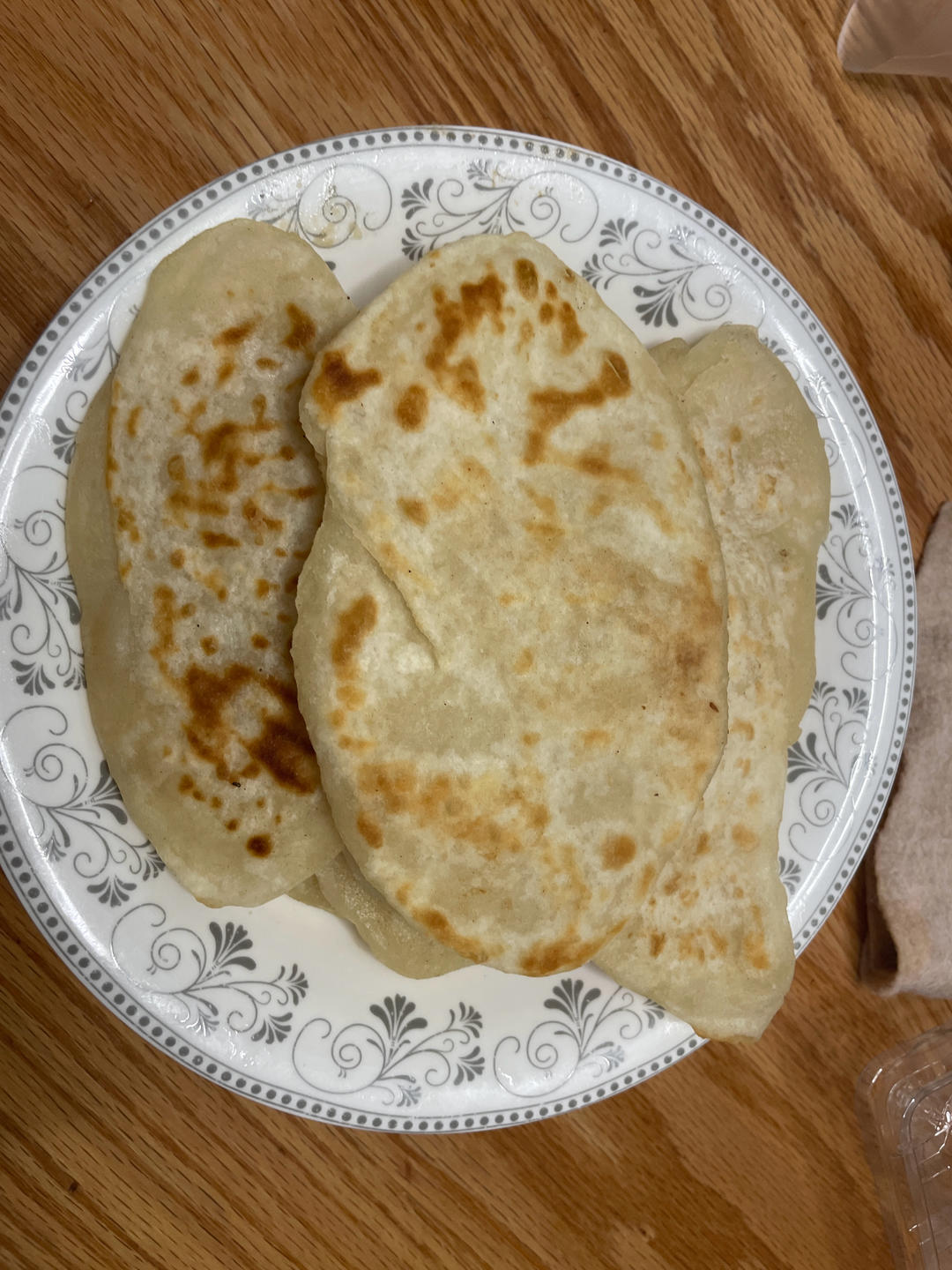 半烫面的口袋饼｜装啥都好吃