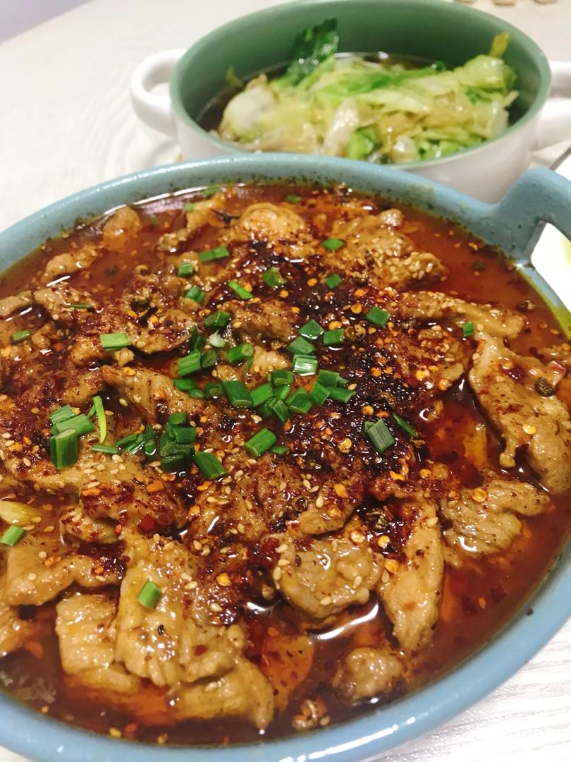 斐斐小厨做的水煮肉片