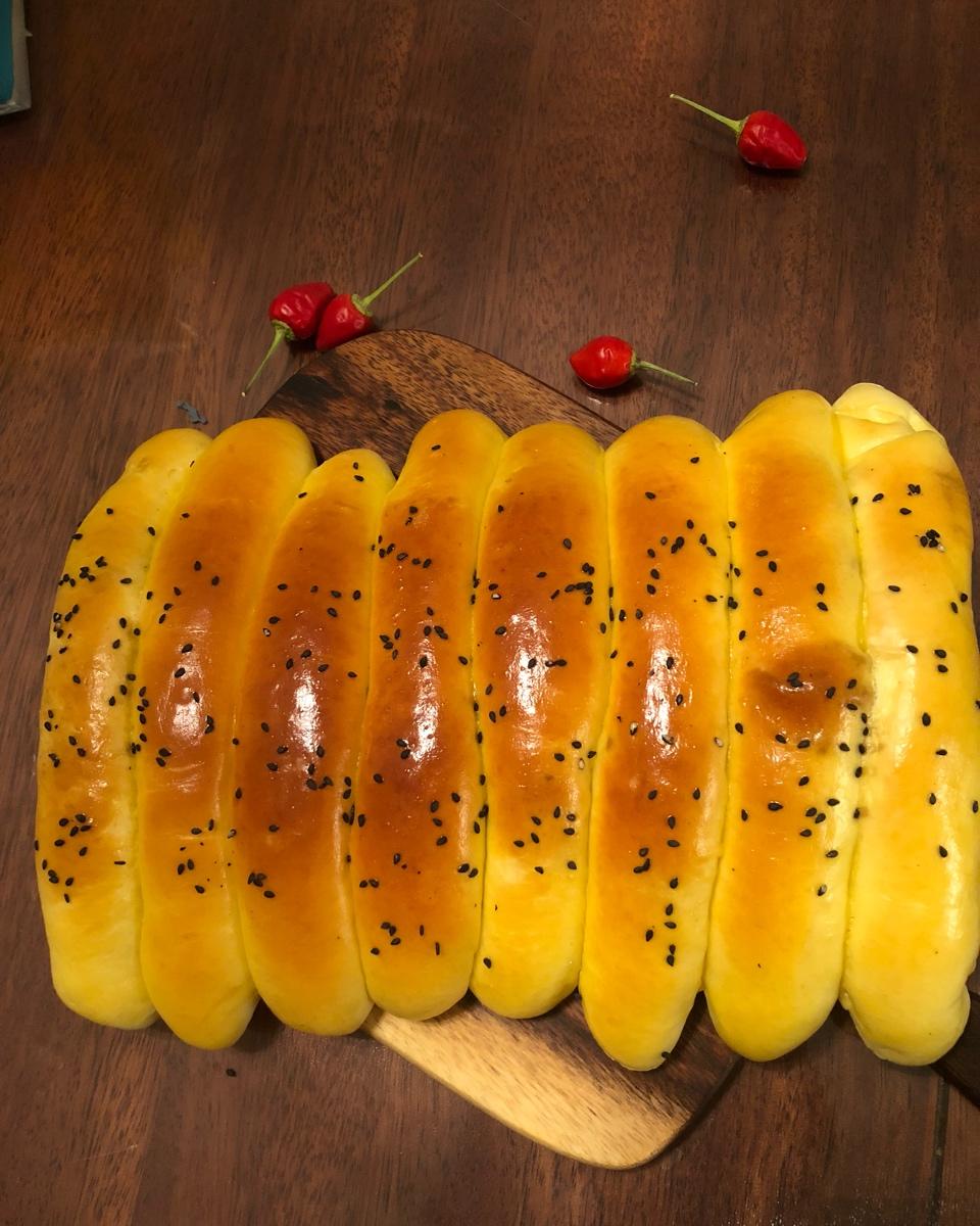 今冬无雪做的淡奶油排包