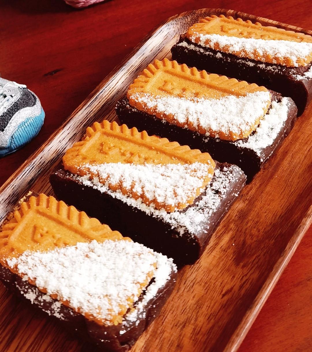 焦糖饼干布朗尼🍪无油低卡❗️减脂期解馋小甜品