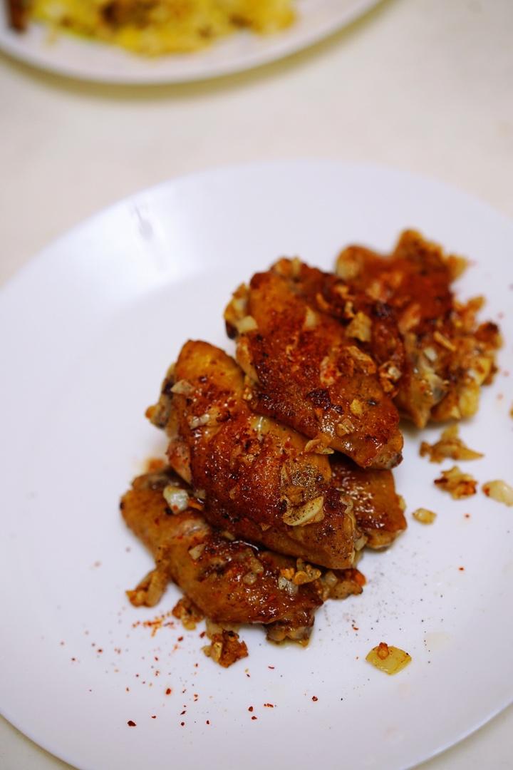 蒜香蚝油蜜汁煎鸡翅