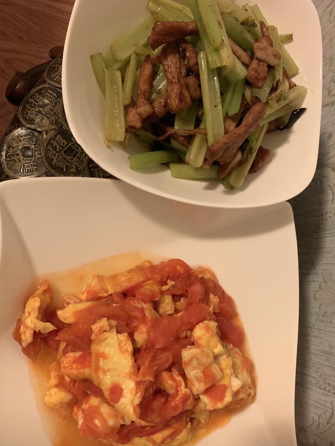 芹菜炒肉丝