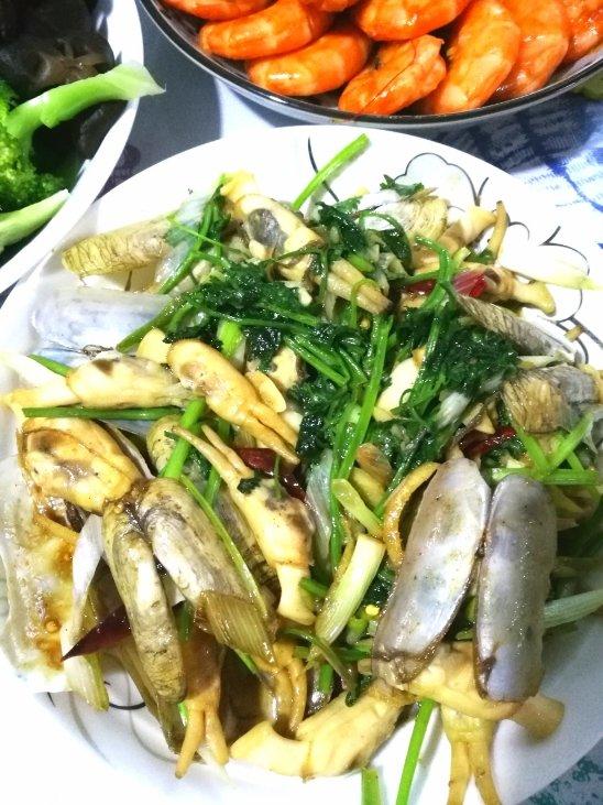辣炒蛏子肉