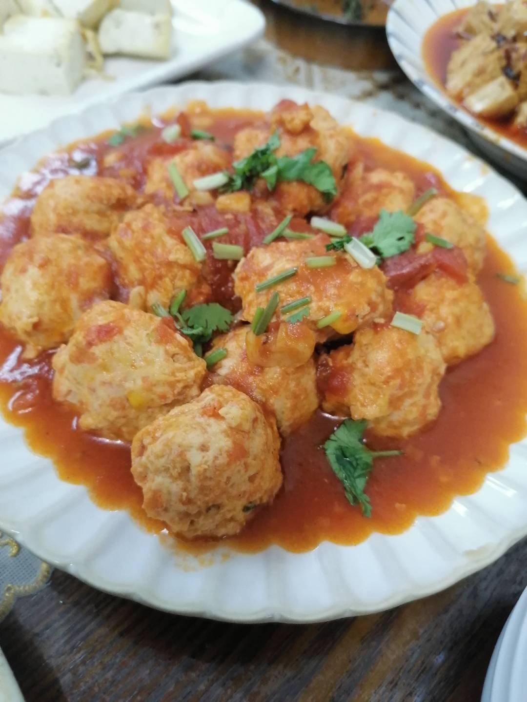 番茄鸡肉丸子￨减脂小能手