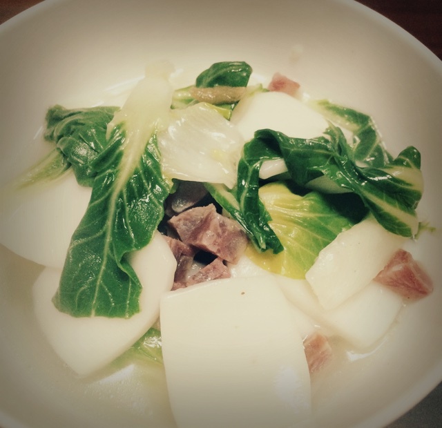 家的味道—白菜肉丝煮年糕
