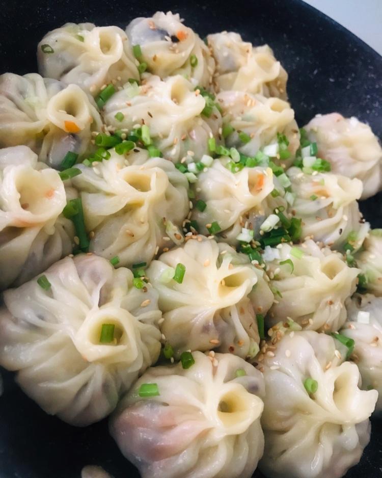 网红【水晶水煎包】一次就成功！