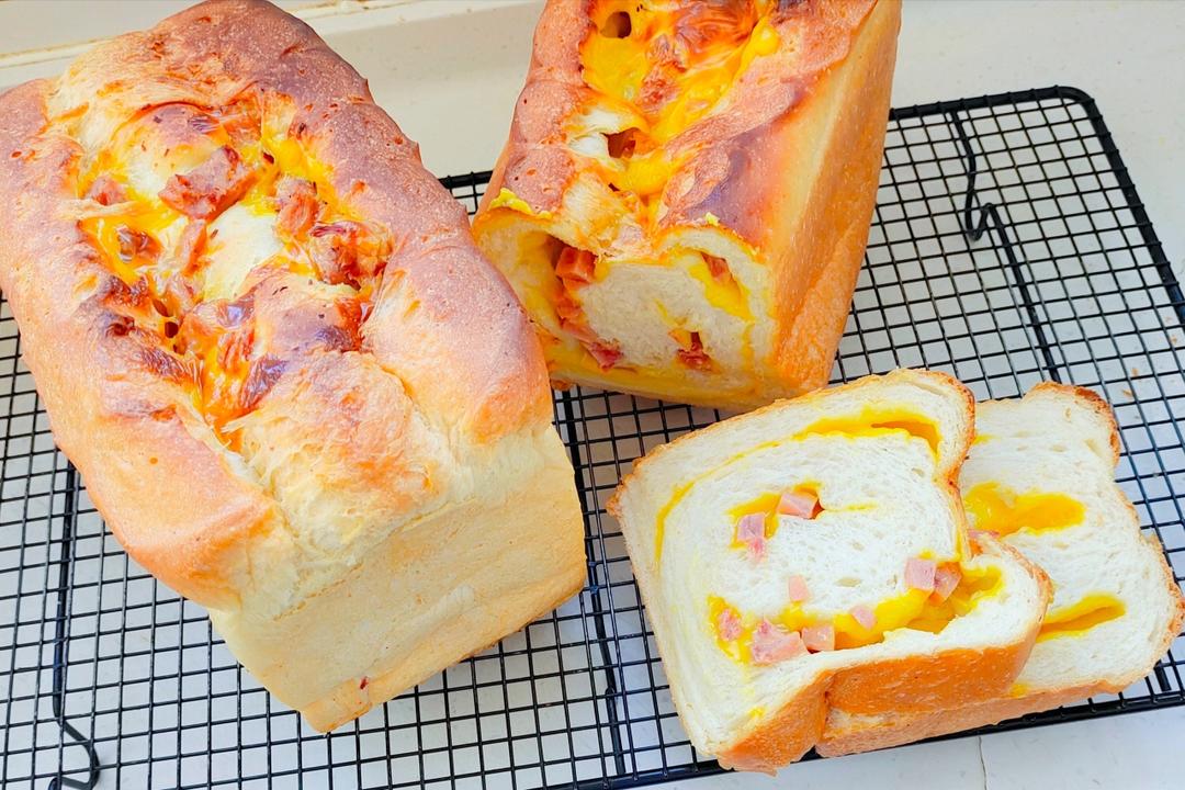 双重芝士早餐吐司