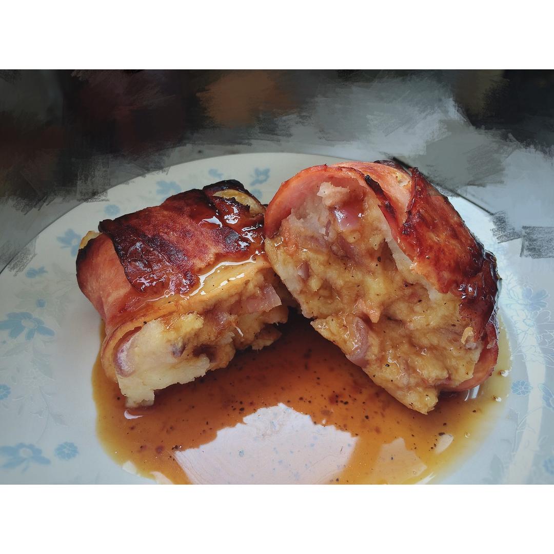 《食戟之灵》土豆培根烤肉