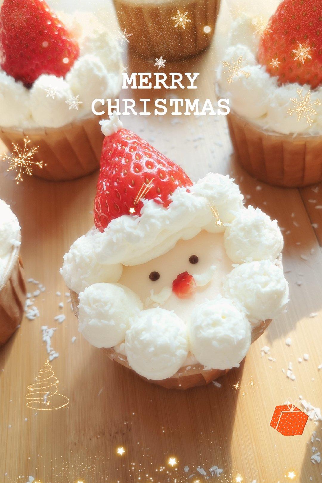 圣诞纸杯蛋糕(超详细视频教程)