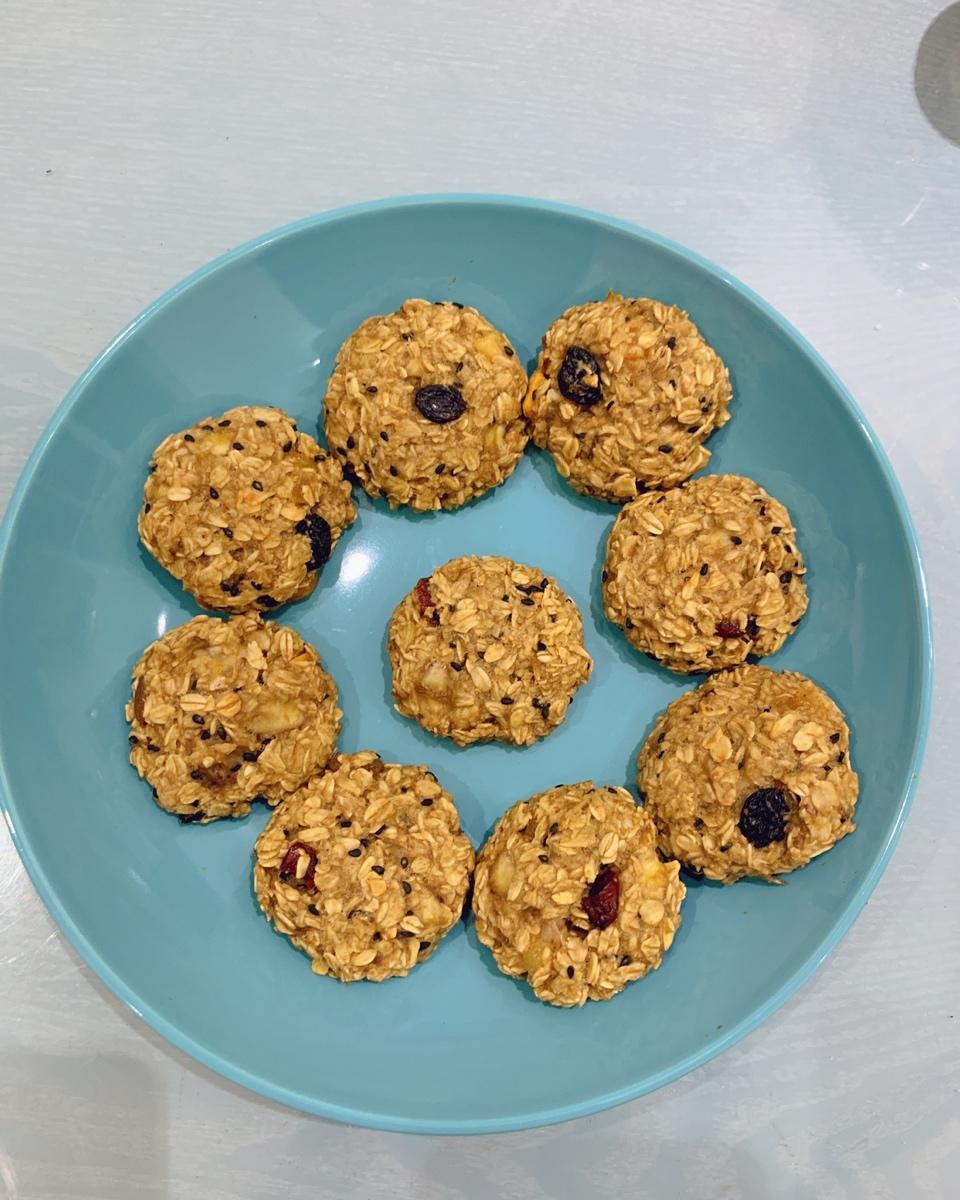 蛋白粉香蕉麦片饼健身餐