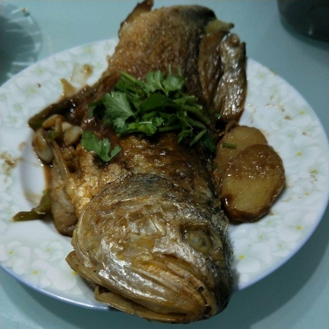 红烧黄鱼—鱼皮不破的小窍门