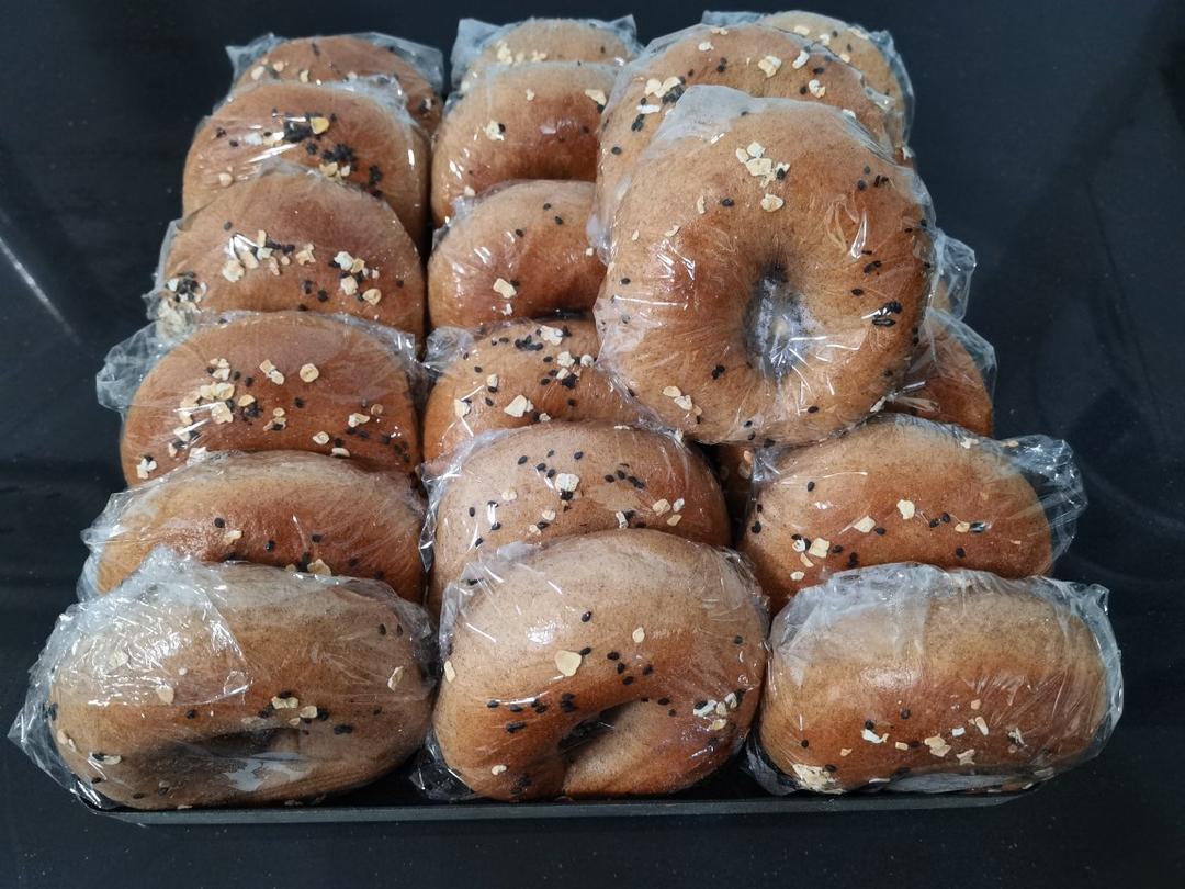 全麦贝果，低糖无油