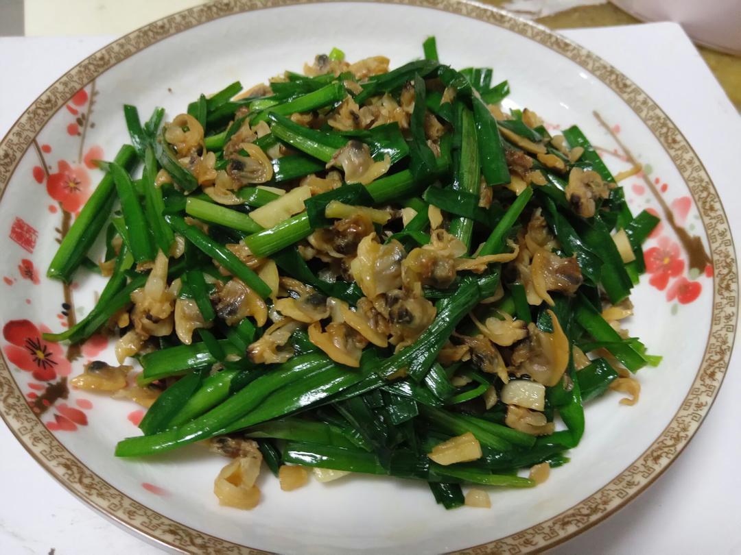 春日一道鲜——韭菜炒螺肉