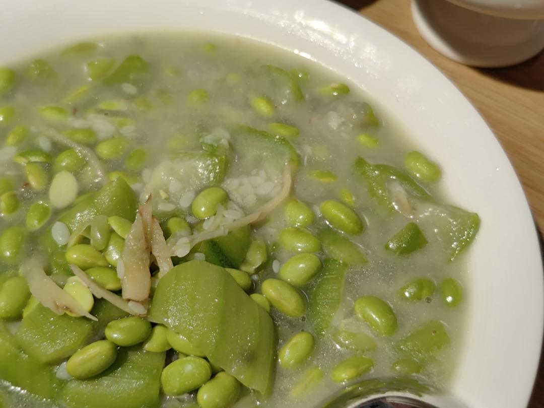 毛豆丝瓜的做法