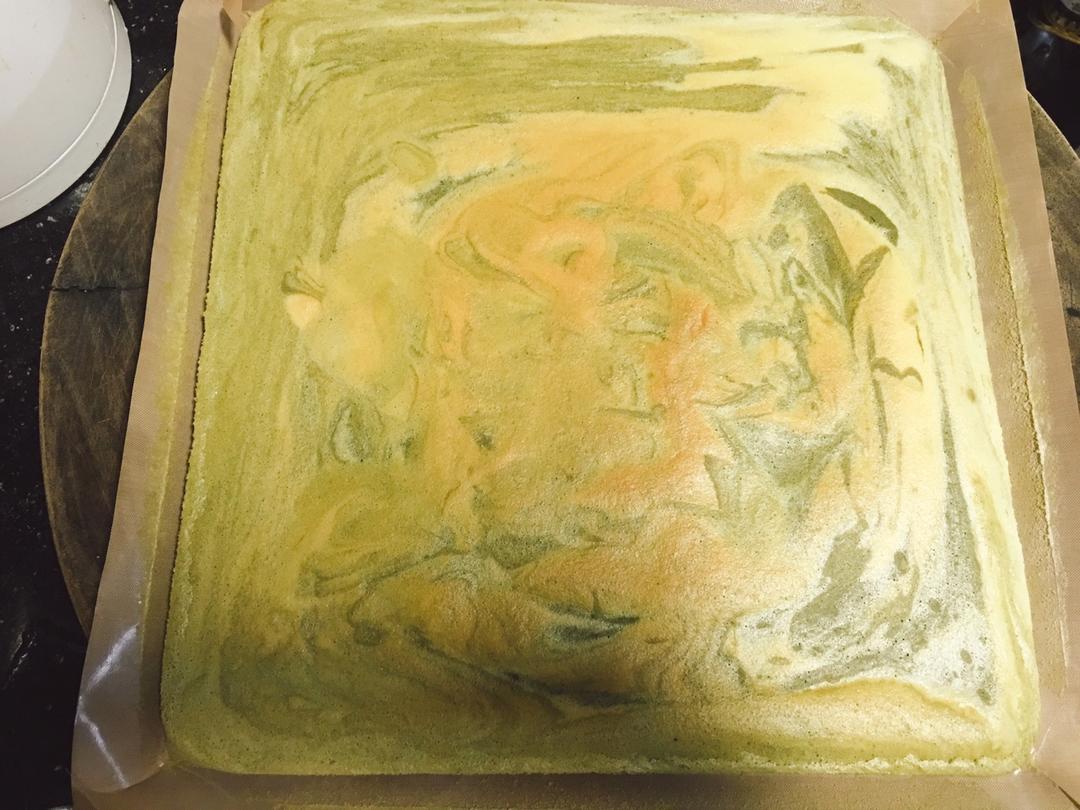 无油酸奶奶酪双享大理石蛋糕卷