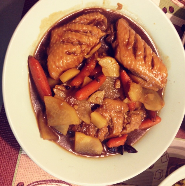 土豆炖鸡翅（快手零失败）