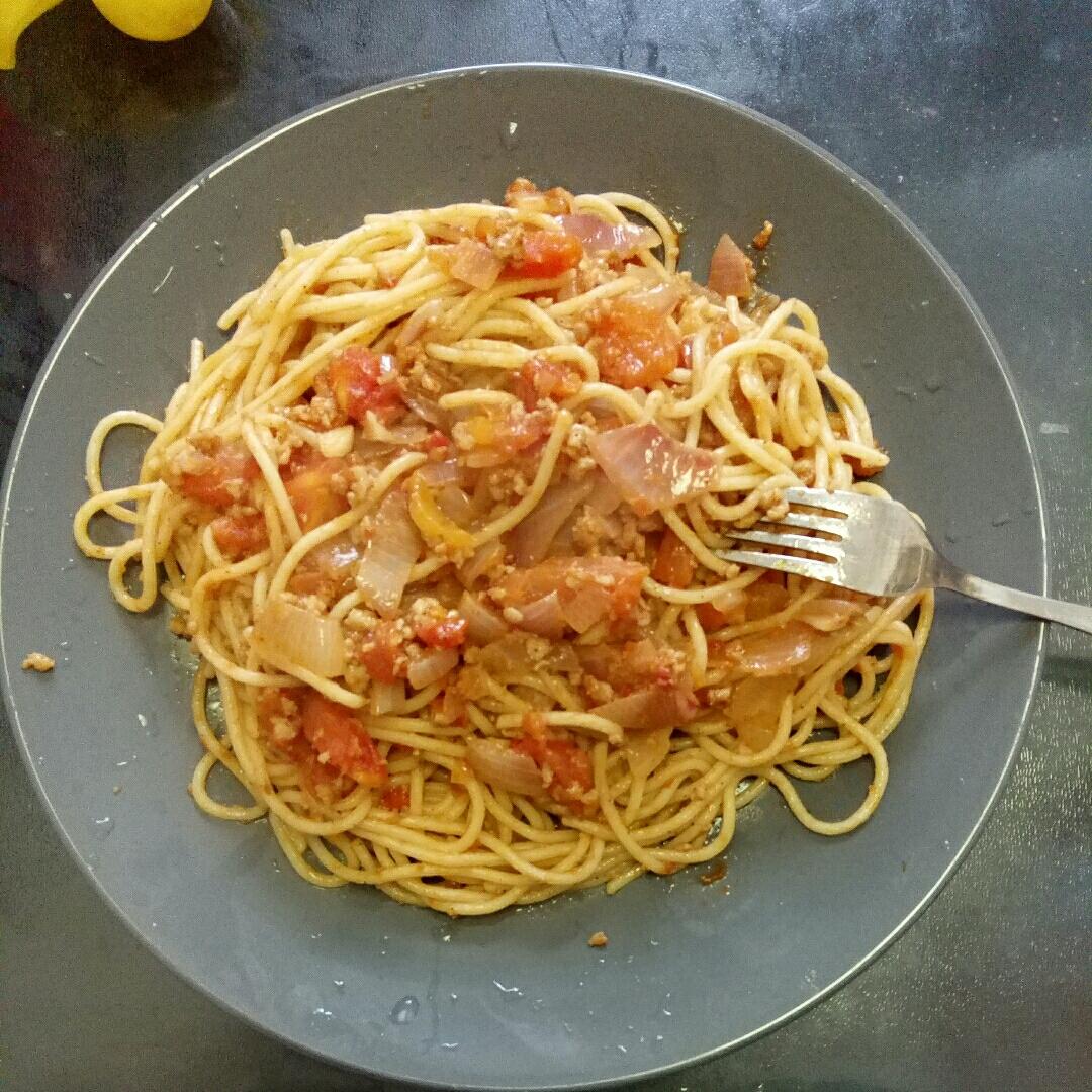 番茄肉酱意大利面