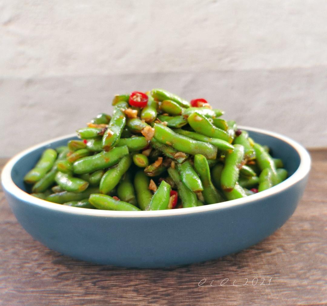简单快手的炝拌毛豆