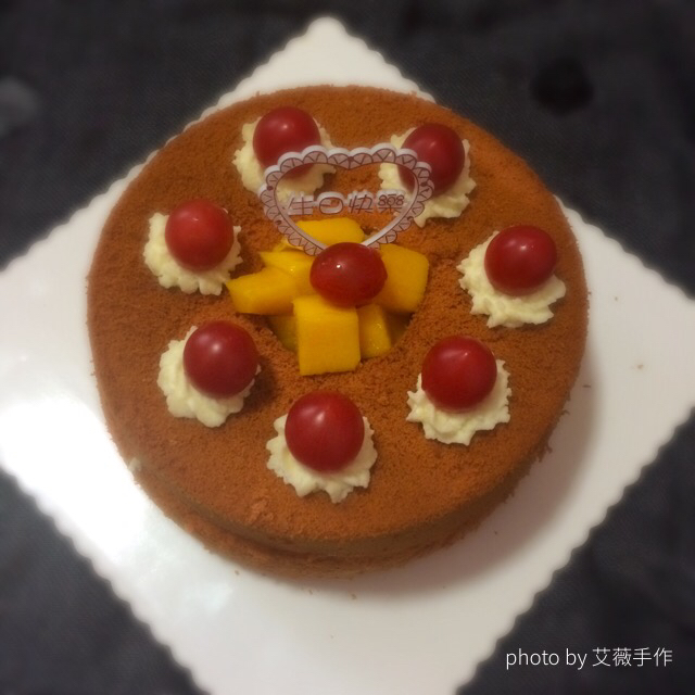 枫糖黑加仑戚风蛋糕