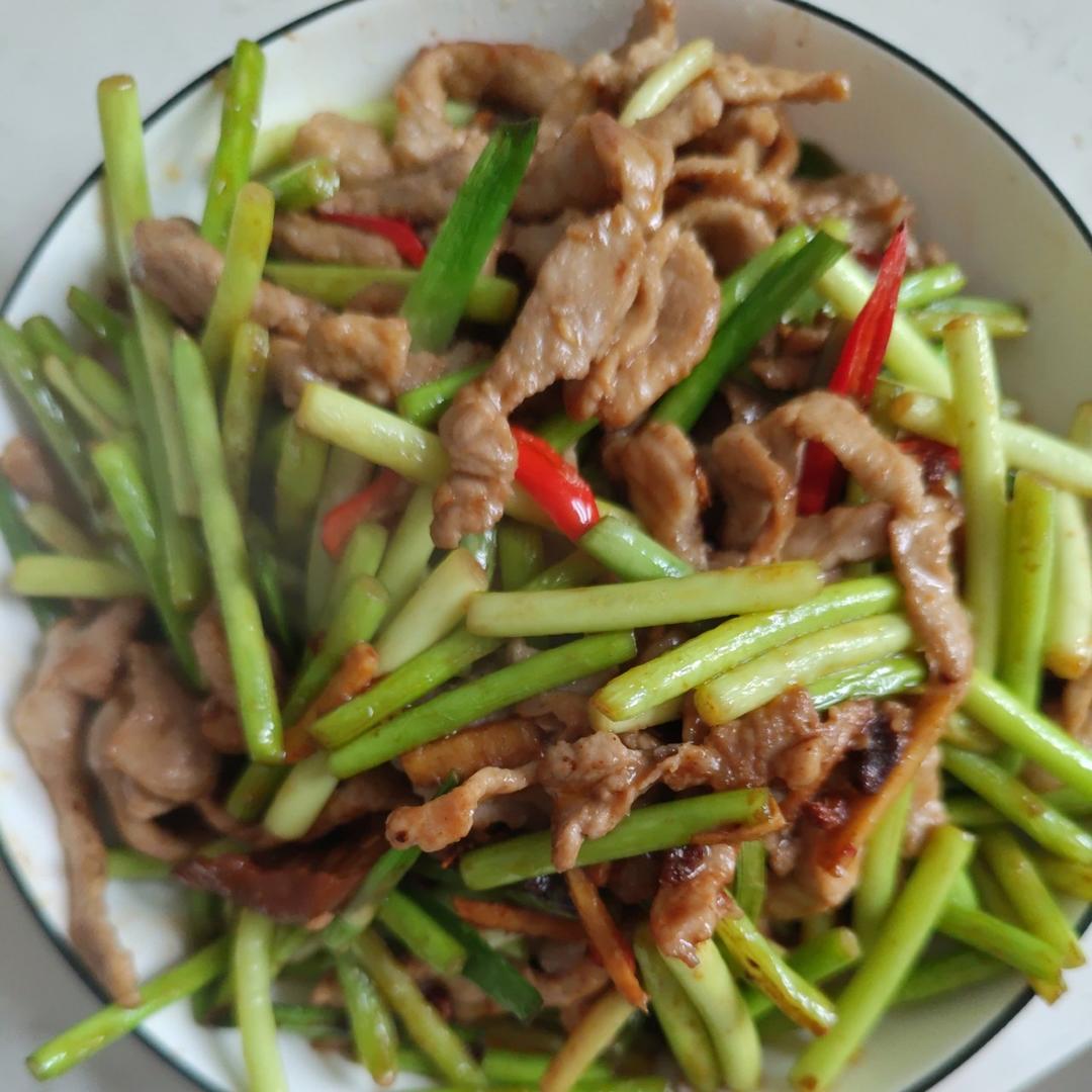 蒜薹炒肉丝