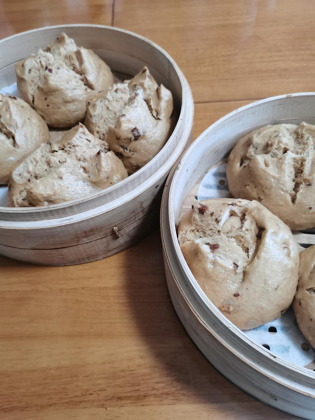 有着面包口感的红糖馒头（一次发酵）