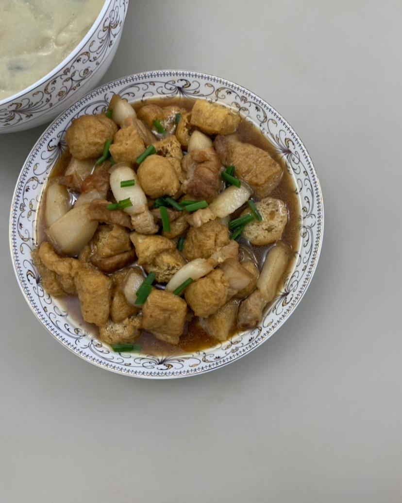 油豆腐红烧肉