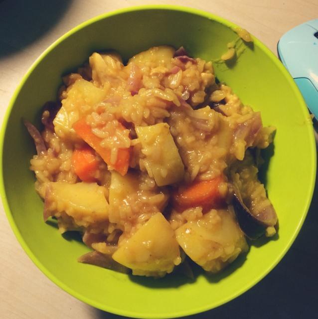 电饭锅版咖喱土豆鸡肉饭的做法 步骤7