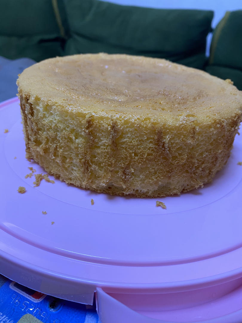 空气炸锅蛋糕 戚风（6寸超详细打蛋/脱模步骤）