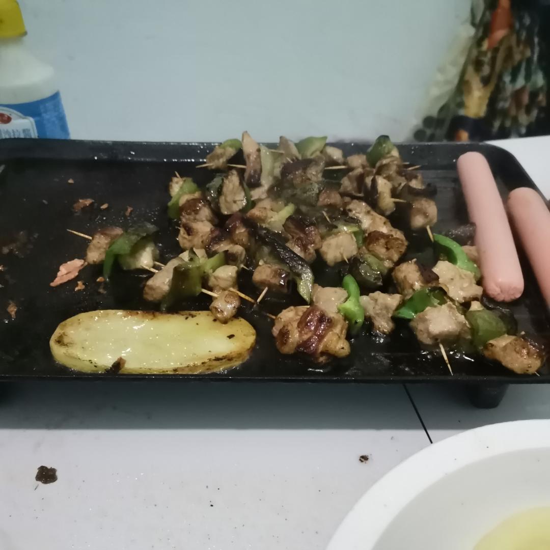 彩椒鸡肉串