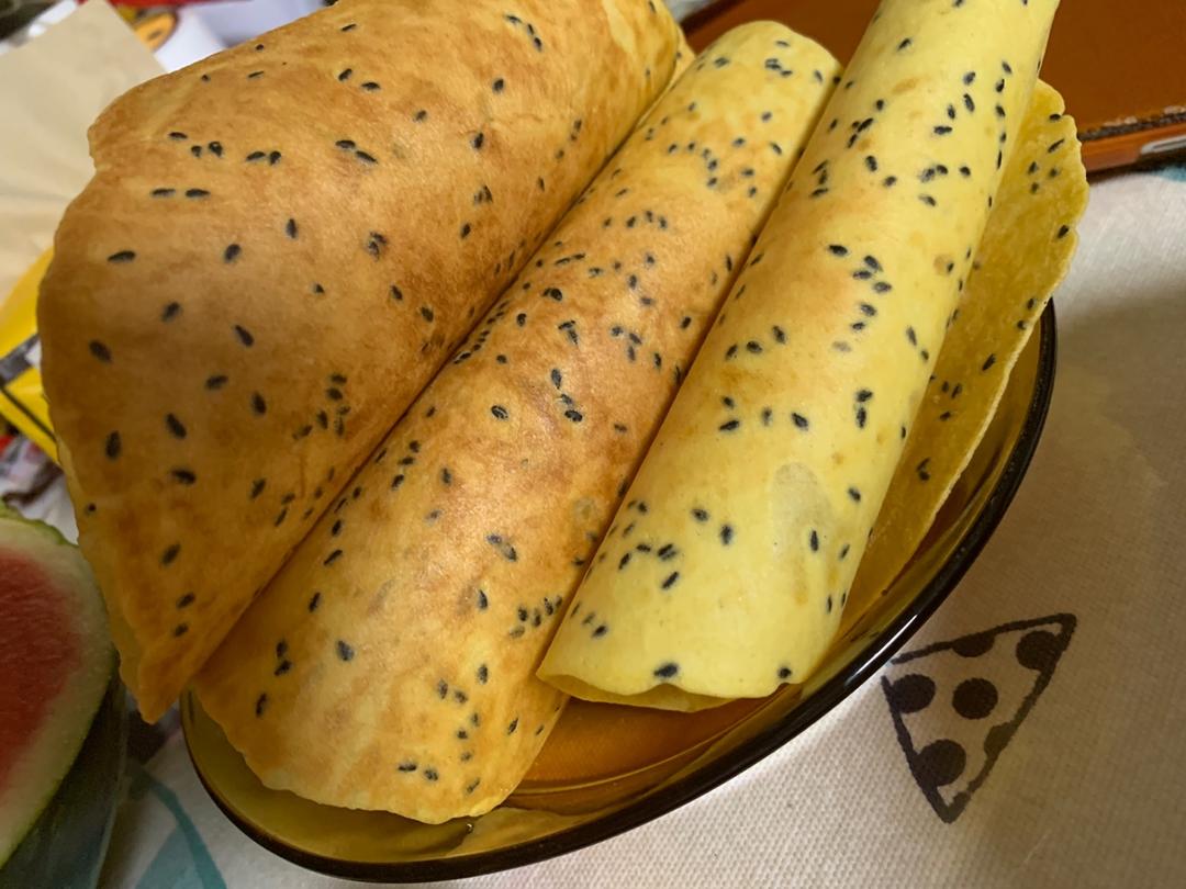 芝麻香酥蛋卷（视频食谱）