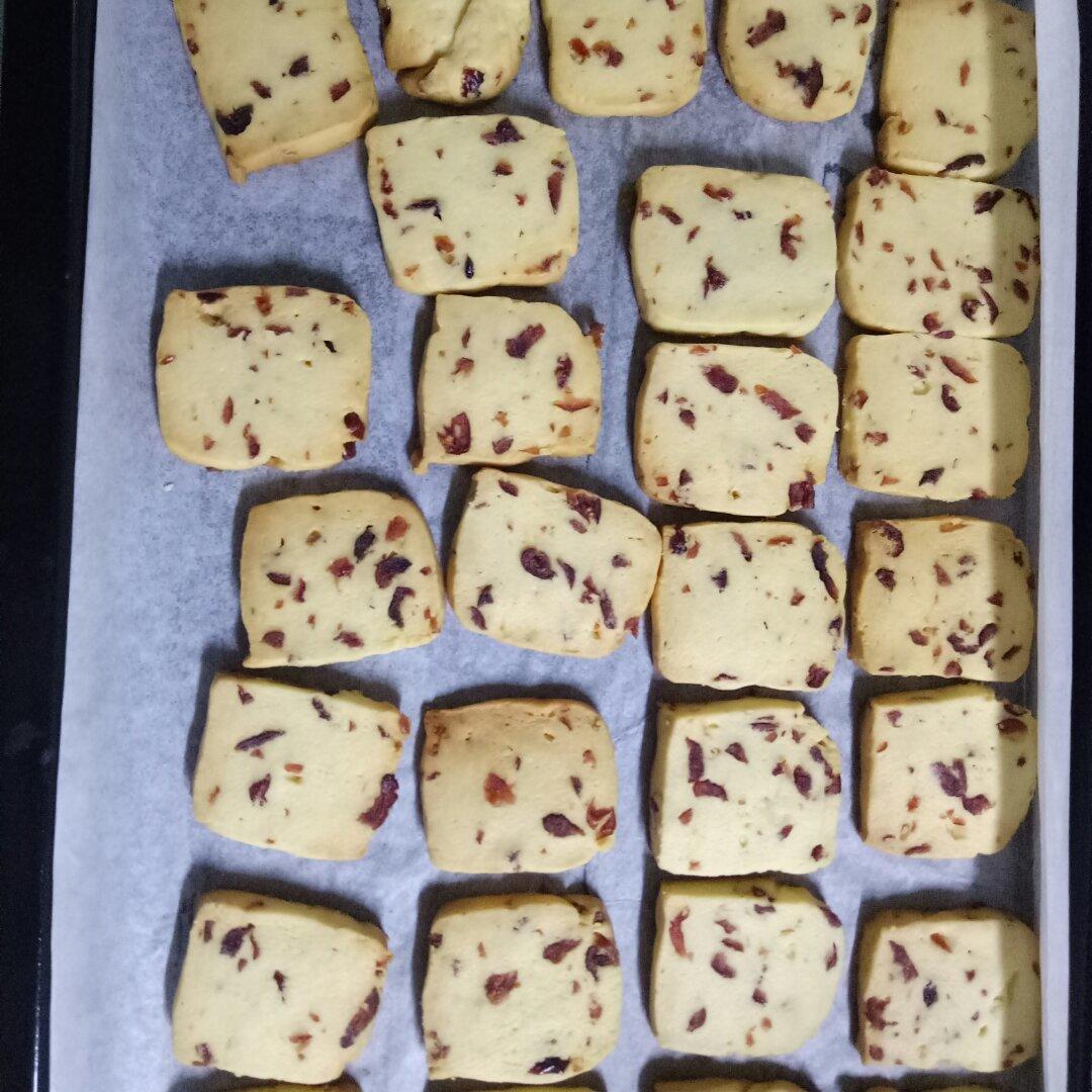 低糖少油版蔓越莓饼干