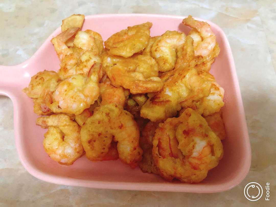 椒盐软炸虾仁～孩子们爱吃的营养美味