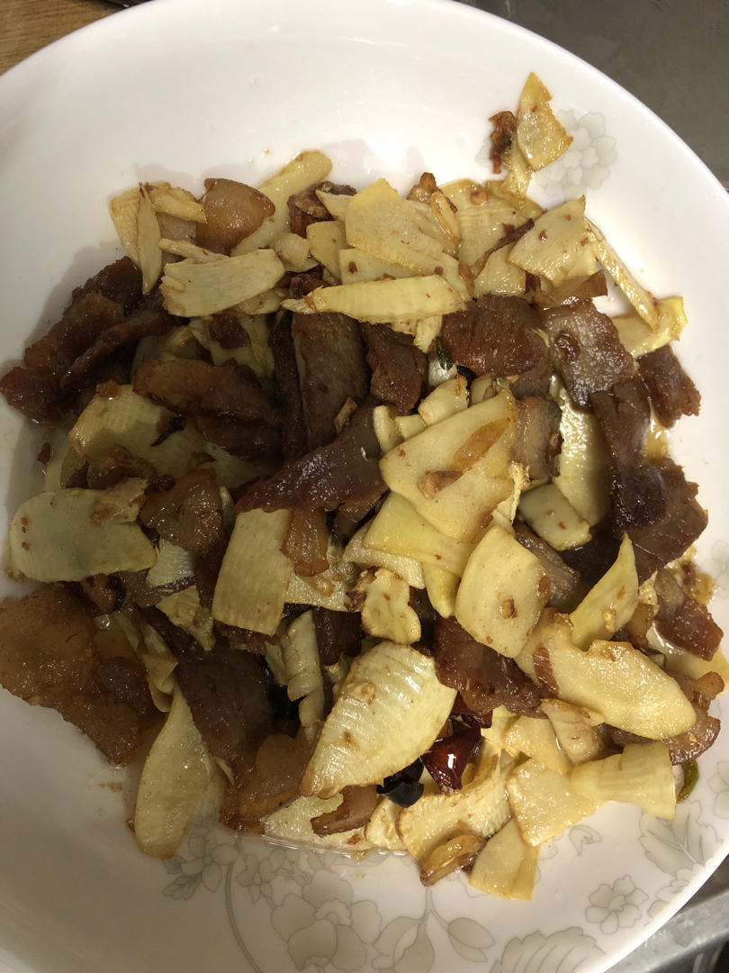 冬笋炒腊肉